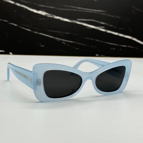 NEW CL40236I 84A CELINE BLUE GREY BUTTERFLY WOMEN CELINE SUNGLASSES - Picture 6 of 12